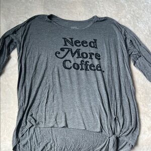 Torrid Charcoal Graphic Long Sleeve Tee